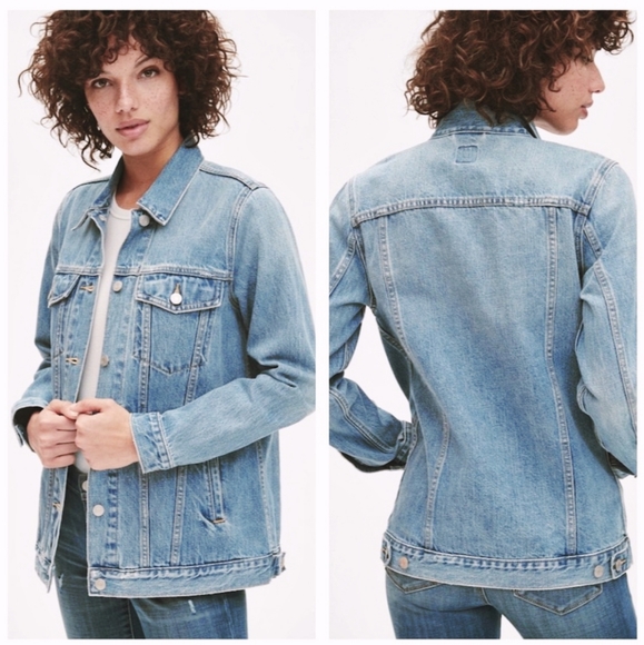 oversized denim jacket size 20